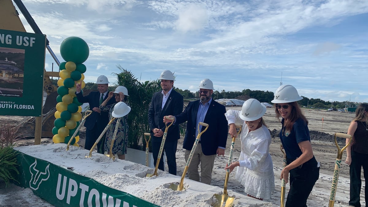 USF breaks ground on Fletcher District — and shares its official name